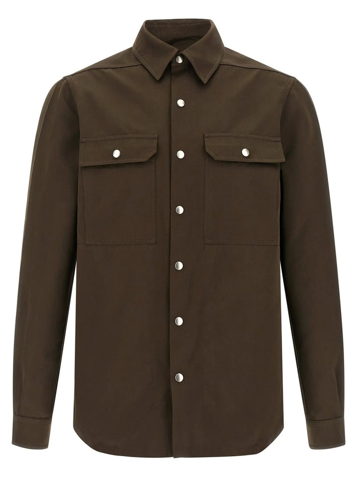 Rick Owens Brown Polyester Blouse