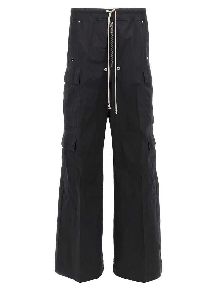 Rick Owens Sample Sale | Rick Owens Black Cotton Cargo Pants - | Designer outlet