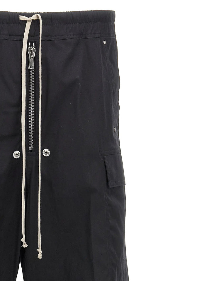 Rick Owens Sample Sale | Rick Owens Black Cotton Cargo Pants - | Designer outlet