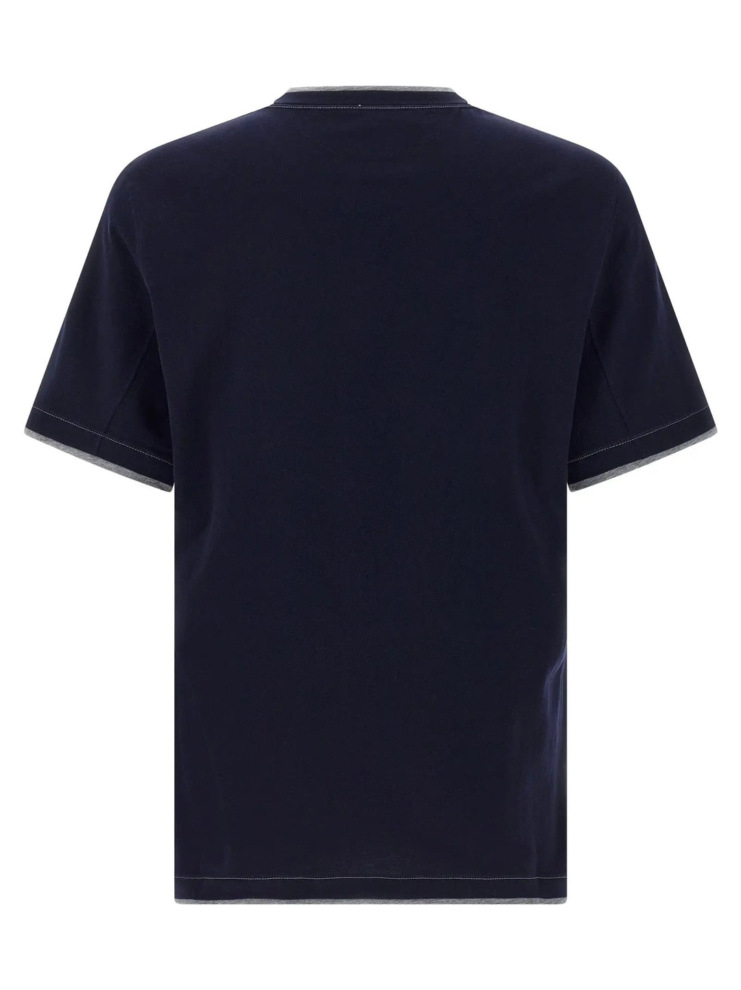 Brunello Cucinelli Blue Cotton T-Shirt