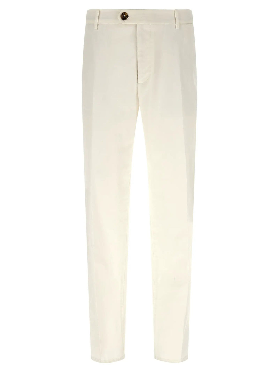Brunello Cucinelli White Cotton Casual Pants