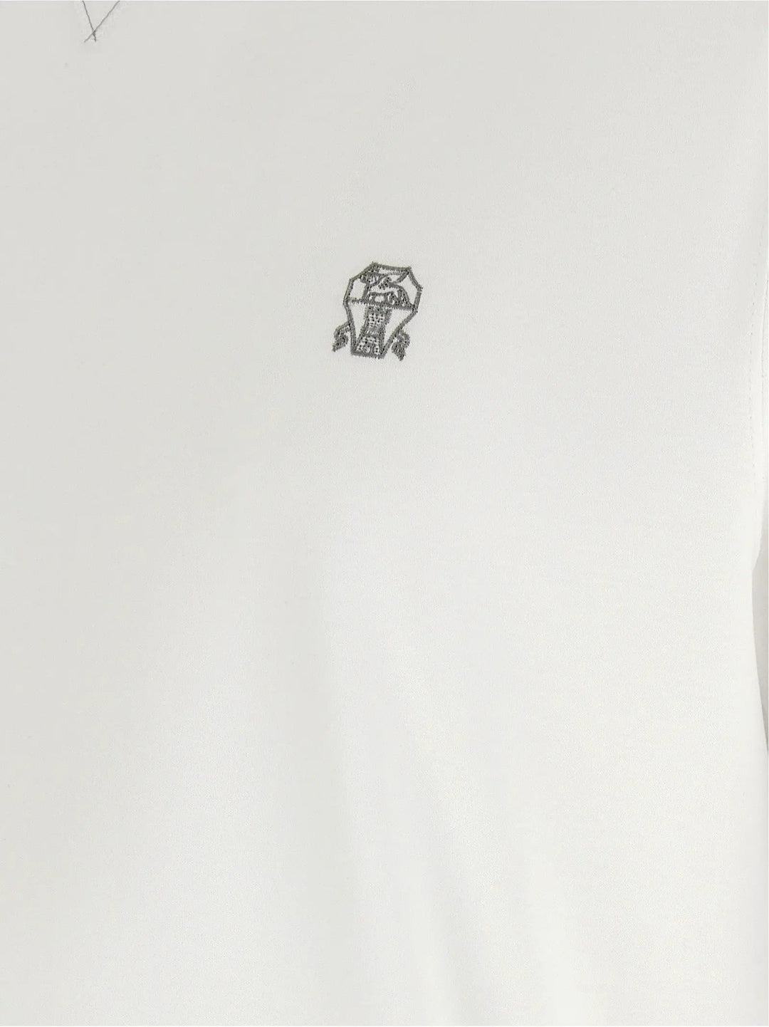 Brunello Cucinelli White Cotton T-Shirt