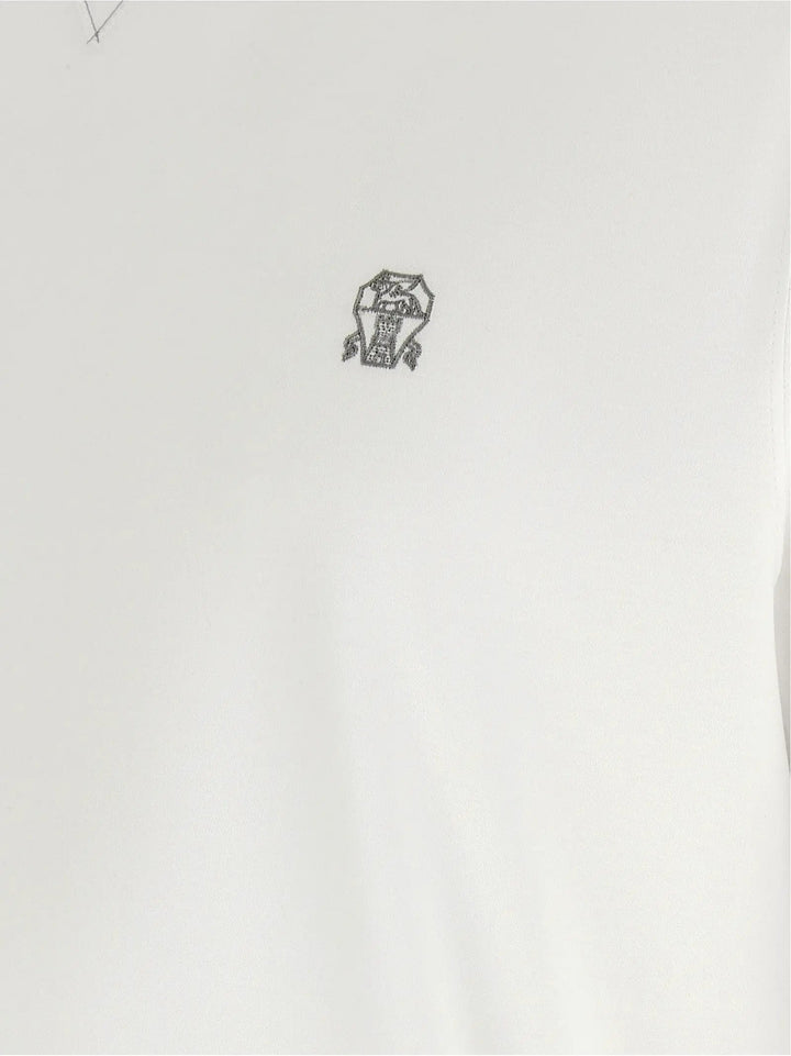 Brunello Cucinelli White Cotton T-Shirt