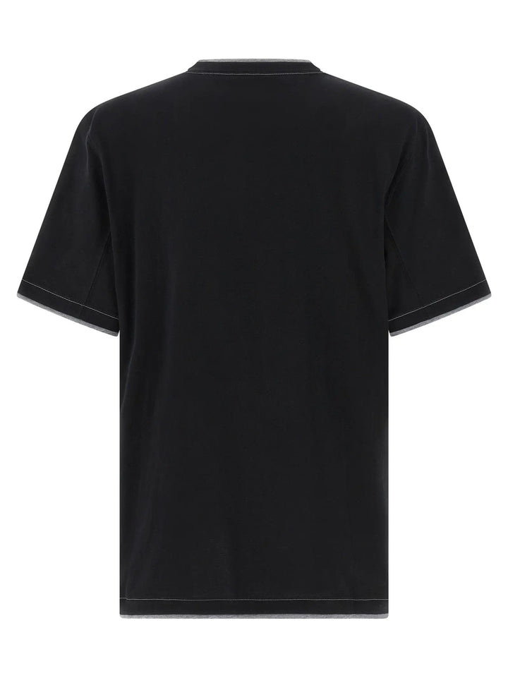 Brunello Cucinelli Black Cotton T-Shirt