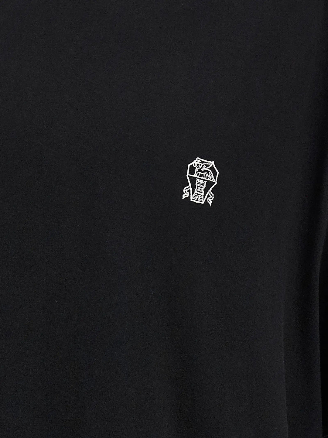 Brunello Cucinelli Black Cotton T-Shirt