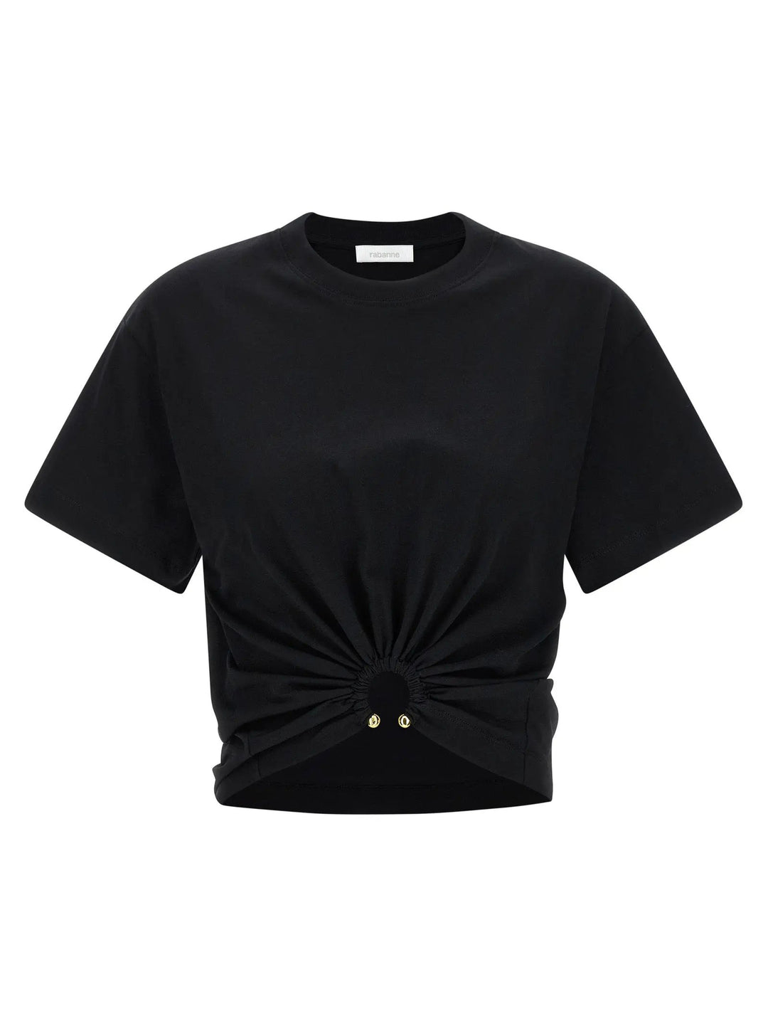 Paco Rabanne Black Cotton T-Shirt