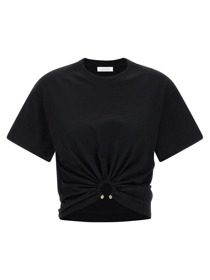 Paco Rabanne Black Cotton T-Shirt