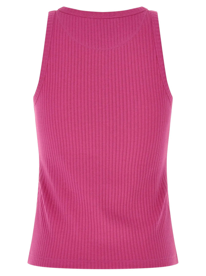 Marni Fuchsia Cotton Sleeveles T-Shirt