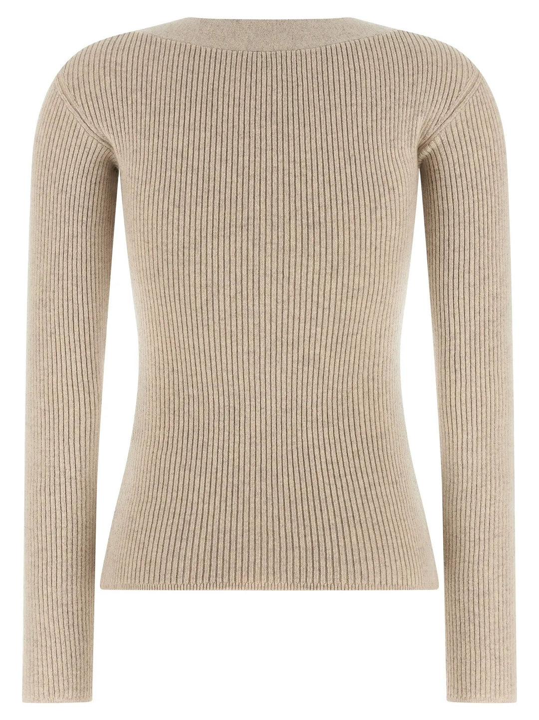 Max Mara Beige Wool Cardigan