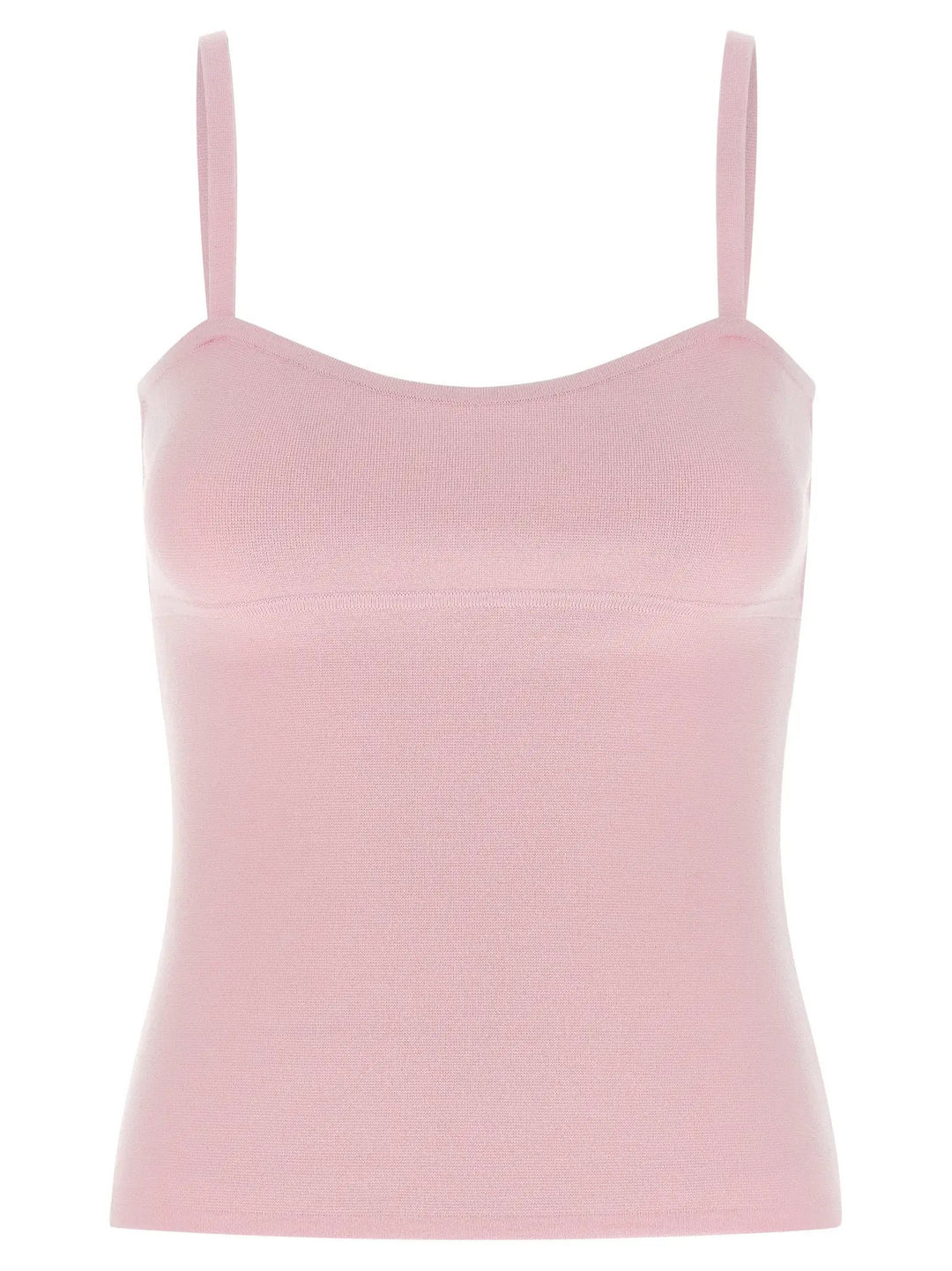 Max Mara Multicolor Virgin Wool Sleeveles T-Shirt