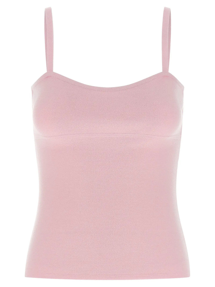 Max Mara Multicolor Virgin Wool Sleeveles T-Shirt