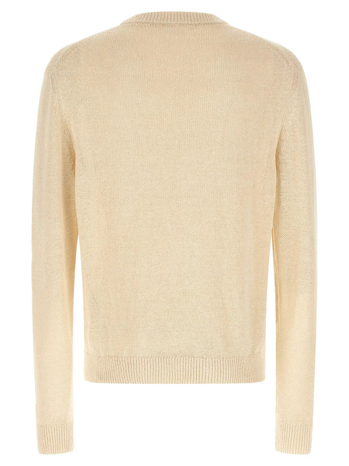 Jil Sander Beige Hemp Cardigan