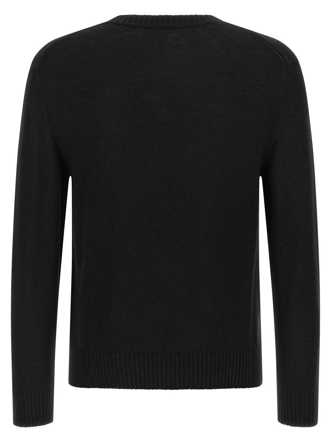 Jil Sander Black Virgin Wool Cardigan
