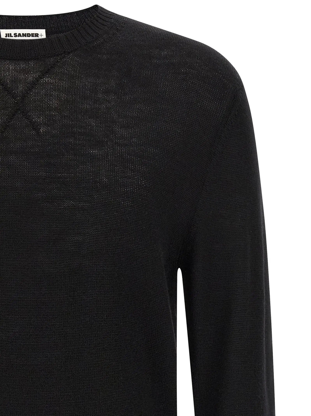 Jil Sander Black Virgin Wool Cardigan