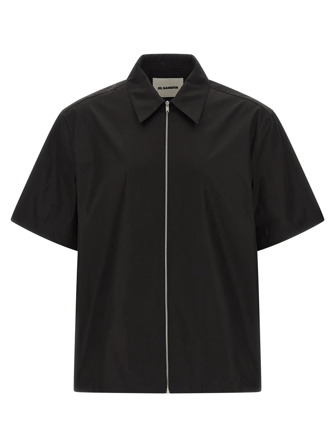 Jil Sander Black Cotton Blouse