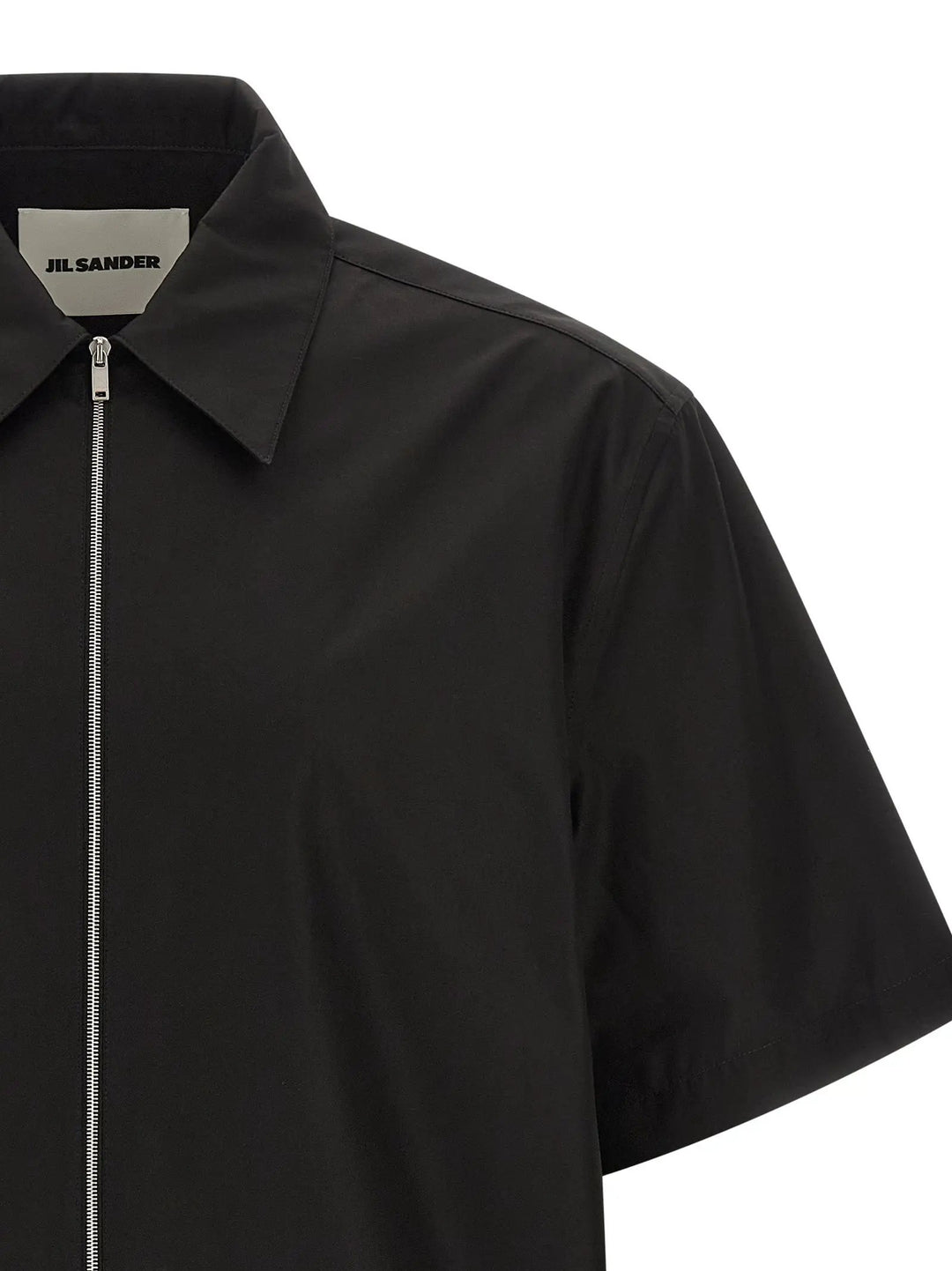 Jil Sander Black Cotton Blouse