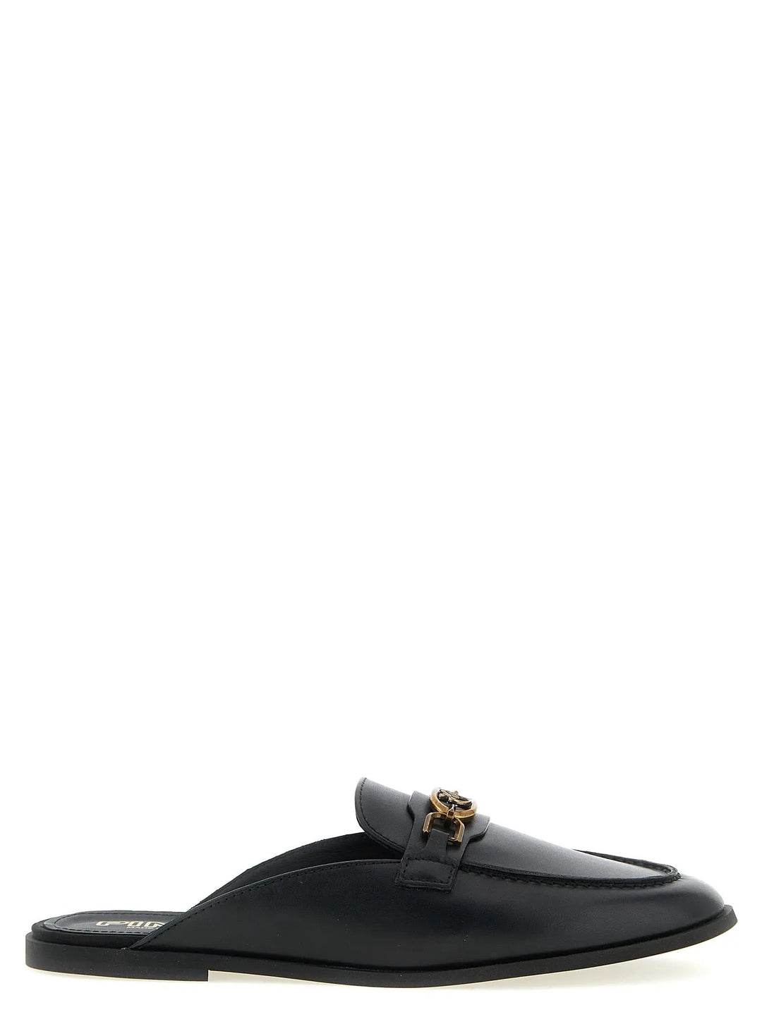 PINKO Black Calfskin Slides