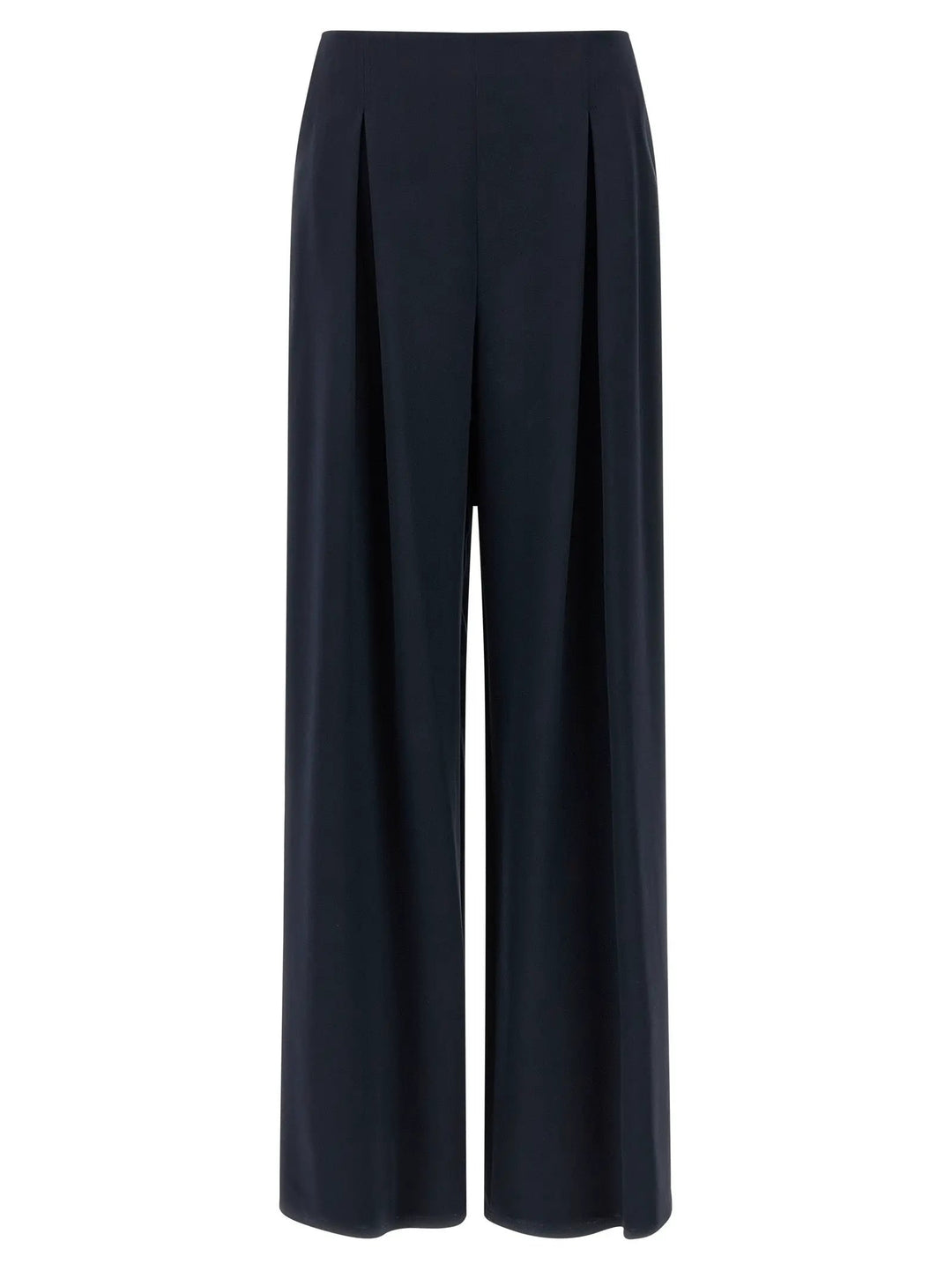 Max Mara Blue Silk Casual Pants