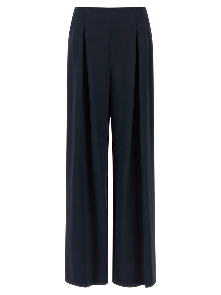 Max Mara Blue Silk Casual Pants