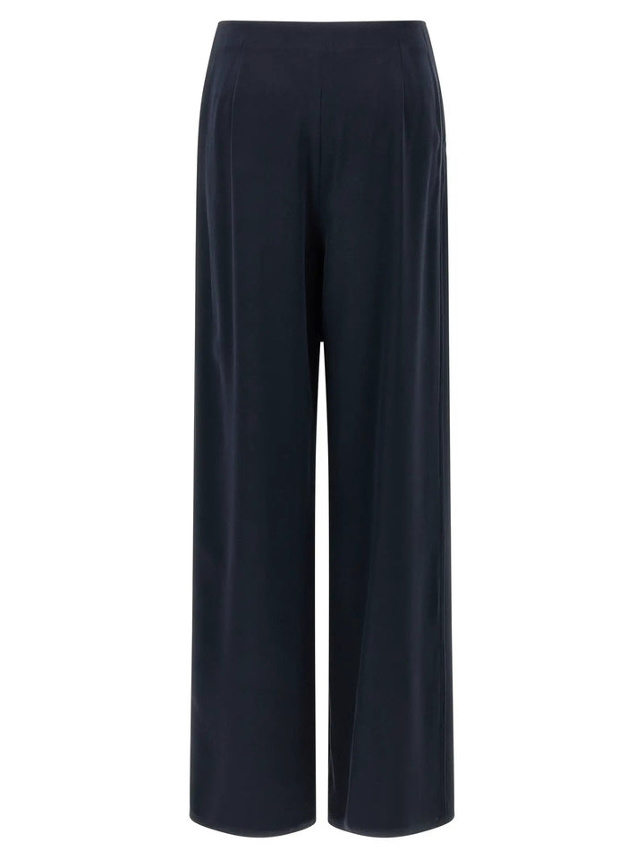Max Mara Blue Silk Casual Pants