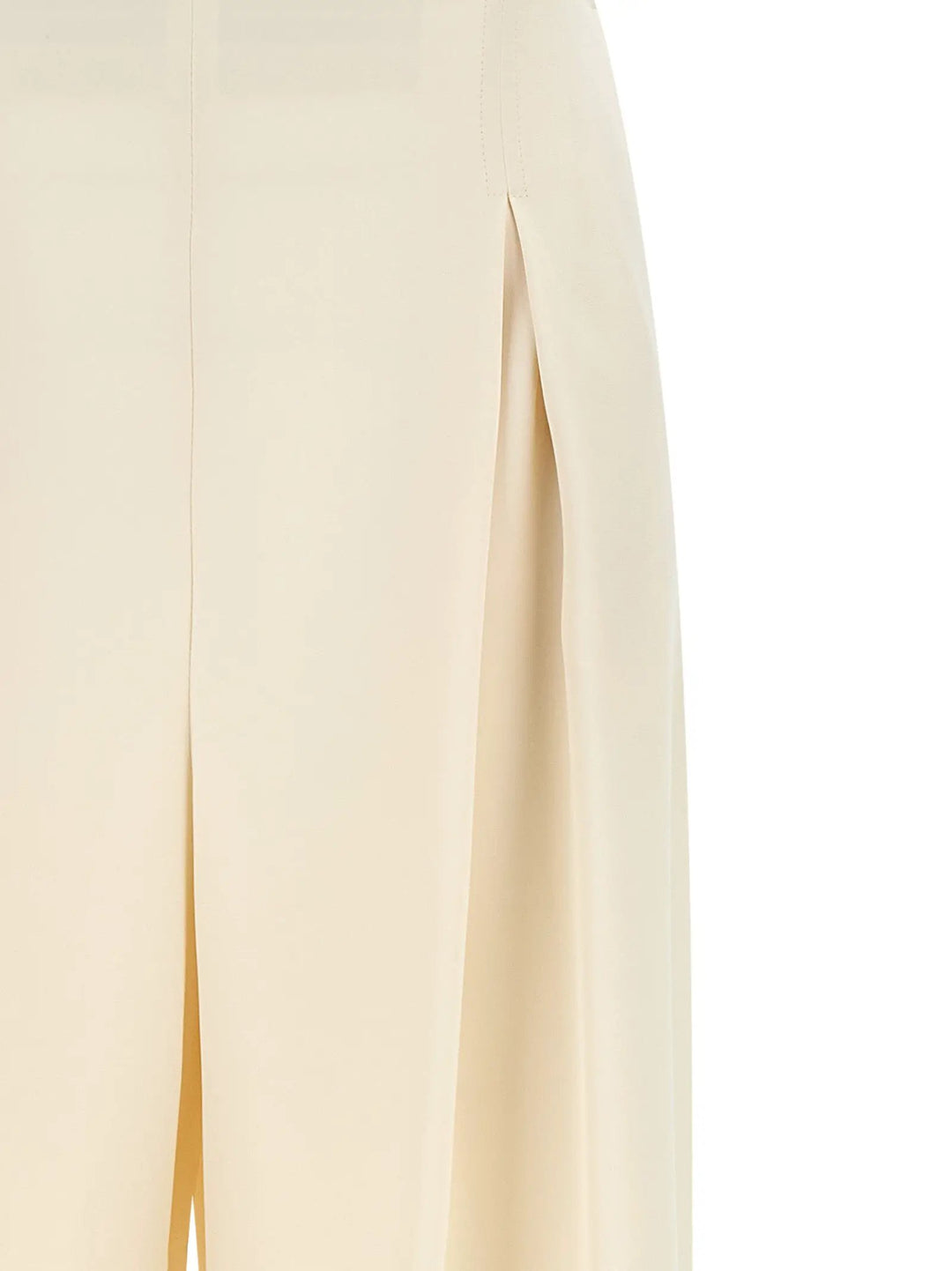 Max Mara White Silk Casual Pants