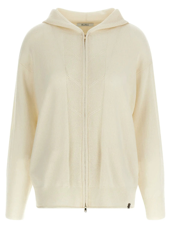 Max Mara White Cashmere Cardigan