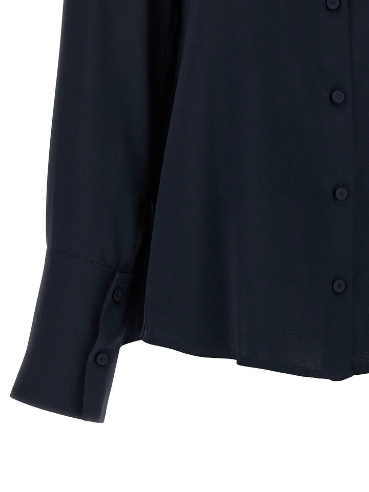 Max Mara Blue Silk Blouse