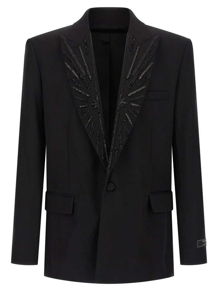 Balmain Black Virgin Wool Blazer