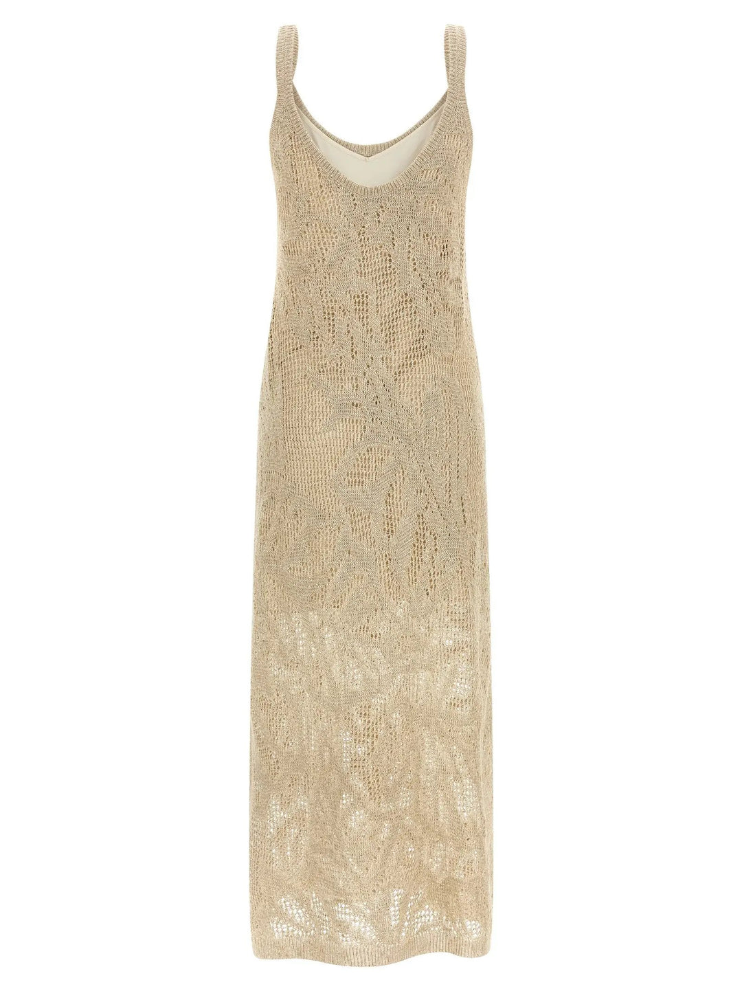 Brunello Cucinelli Beige Linen Long Dress