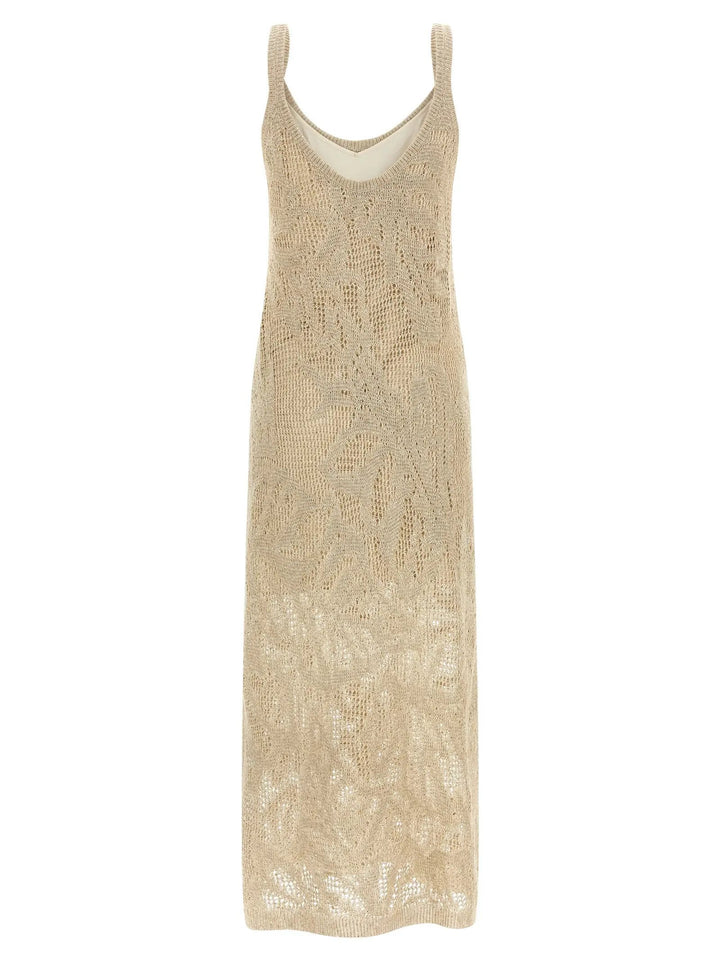 Brunello Cucinelli Beige Linen Long Dress