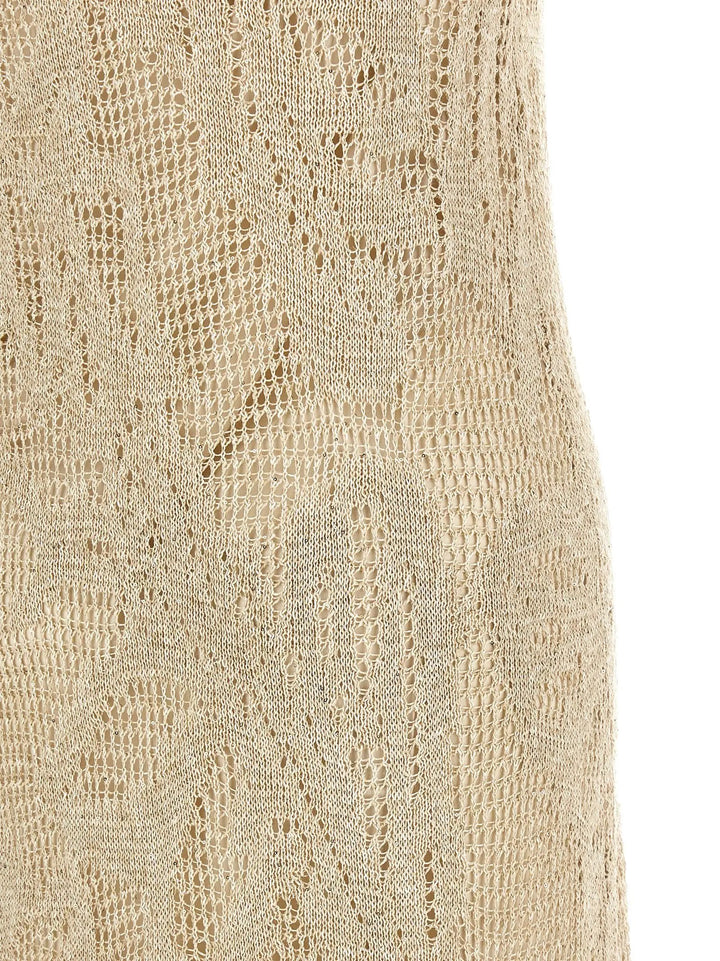 Brunello Cucinelli Beige Linen Long Dress