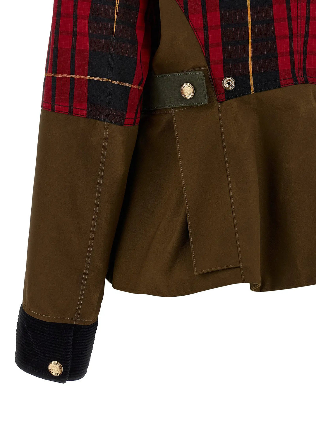 Alexander McQueen Multicolor Cotton Full-Length Jacket