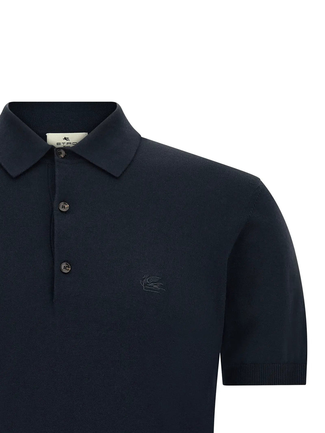 Etro Blue Cotton Polo Shirt