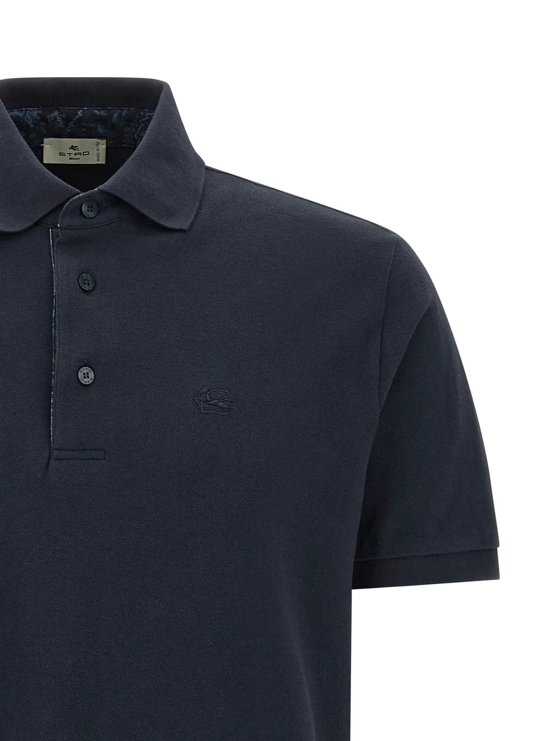 Etro Blue Cotton Polo Shirt