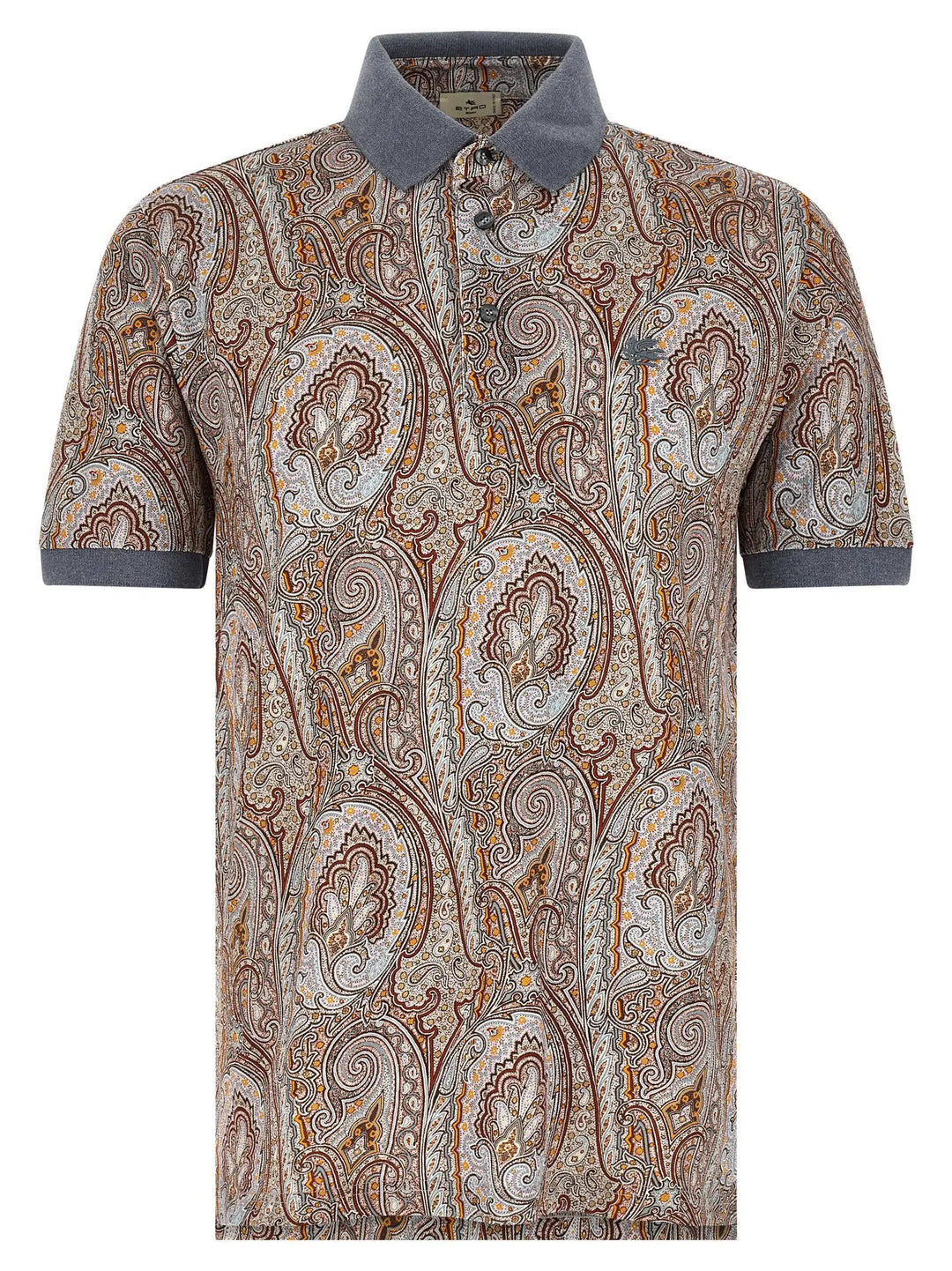 Etro Multicolor Cotton Polo Shirt