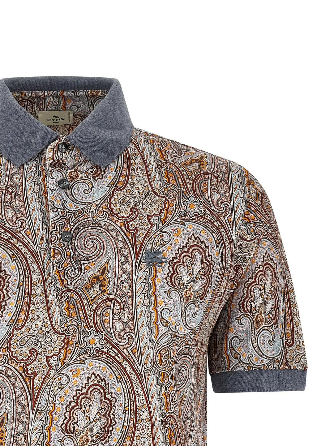 Etro Multicolor Cotton Polo Shirt