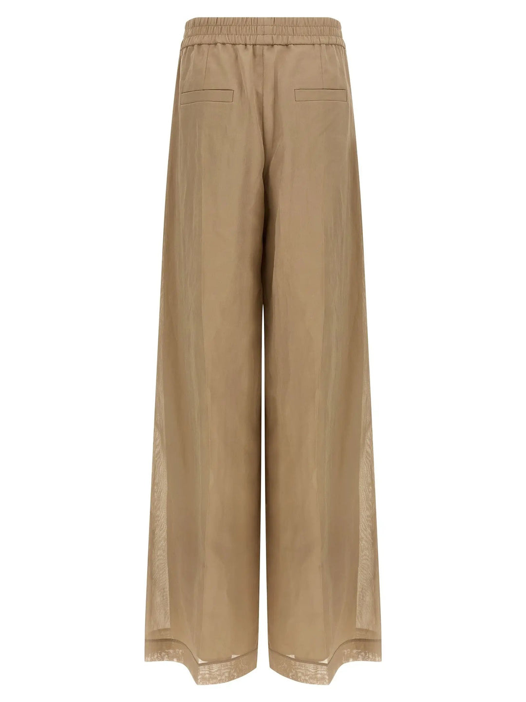 Brunello Cucinelli Beige Cotton Casual Pants