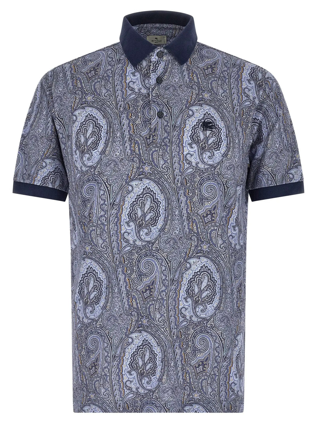 Etro Blue Cotton Polo Shirt
