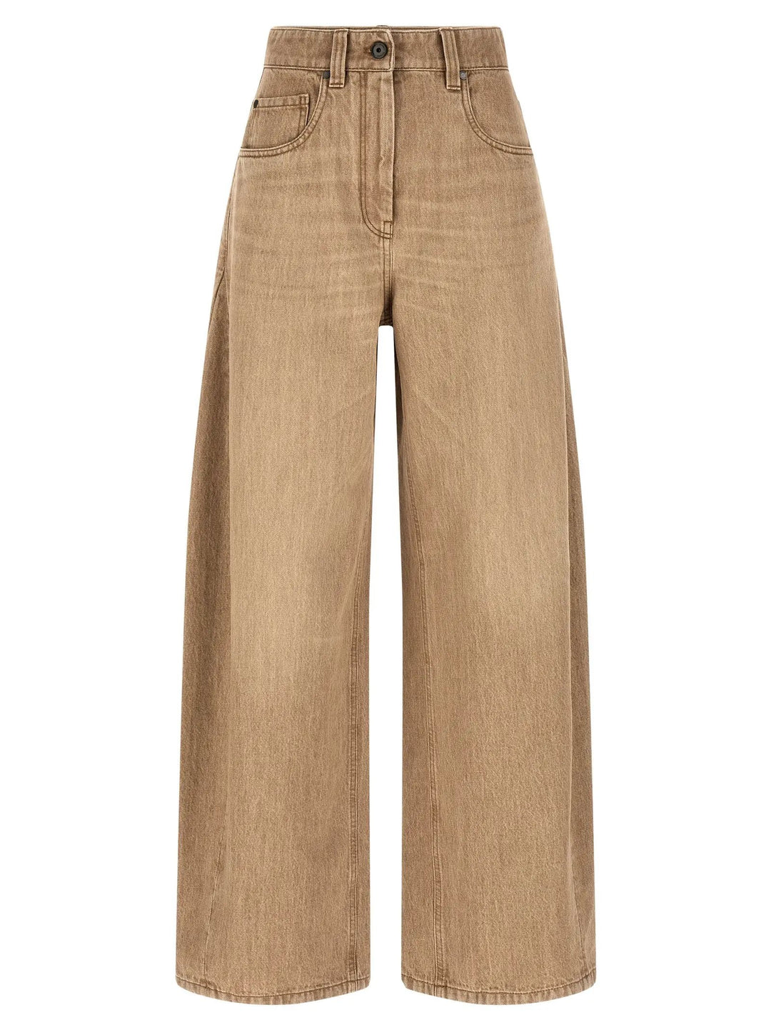 Brunello Cucinelli Beige Cotton Jeans Denim