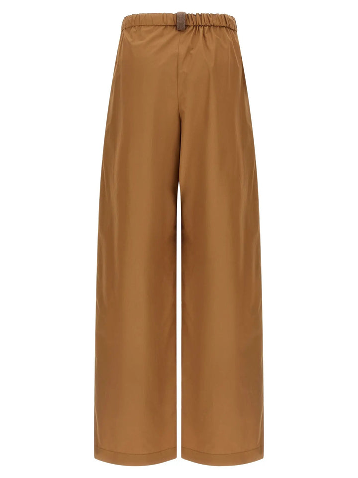Fabiana Filippi Brown Cotton Casual Pants