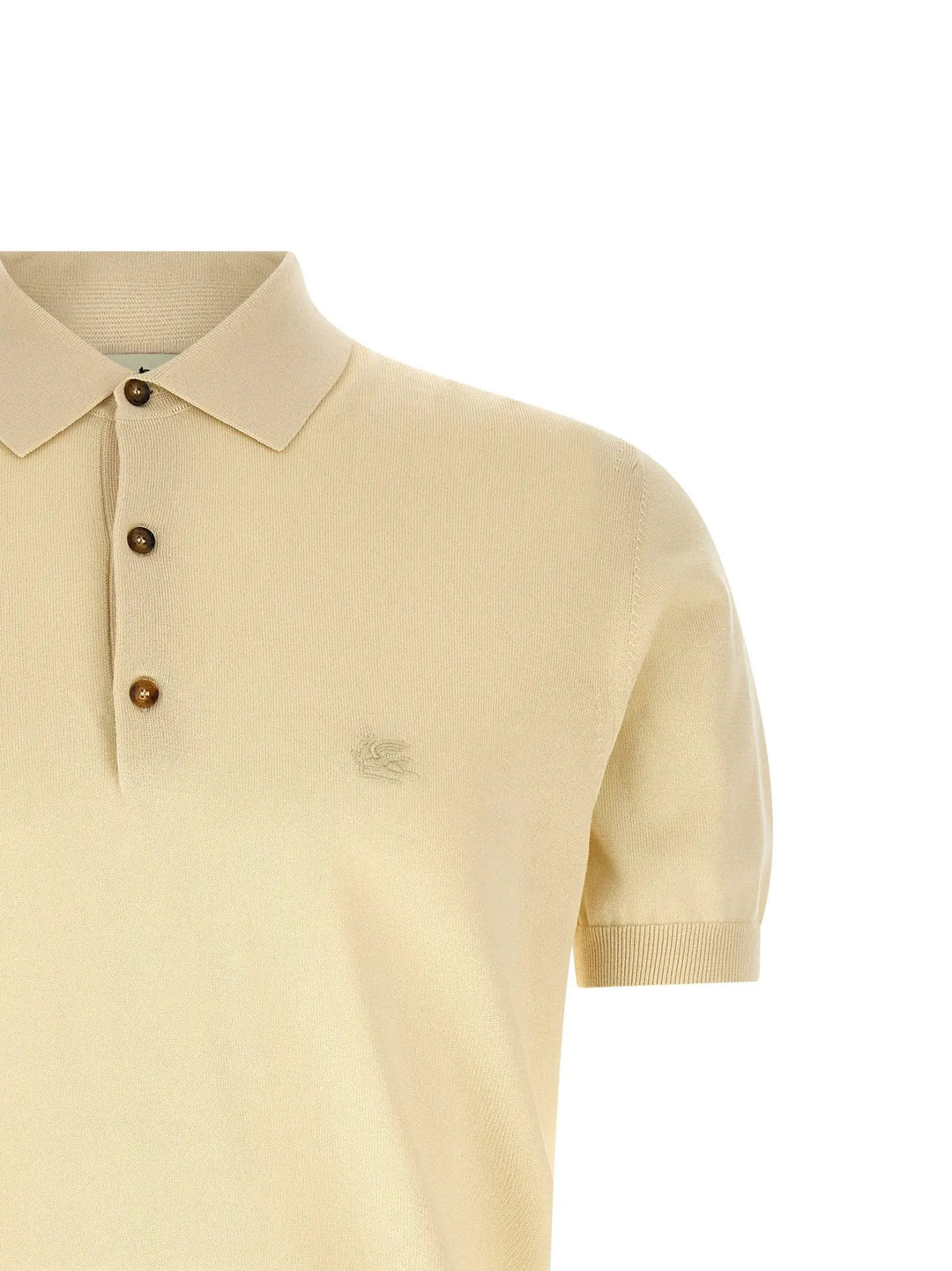 Etro Beige Cotton Polo Shirt