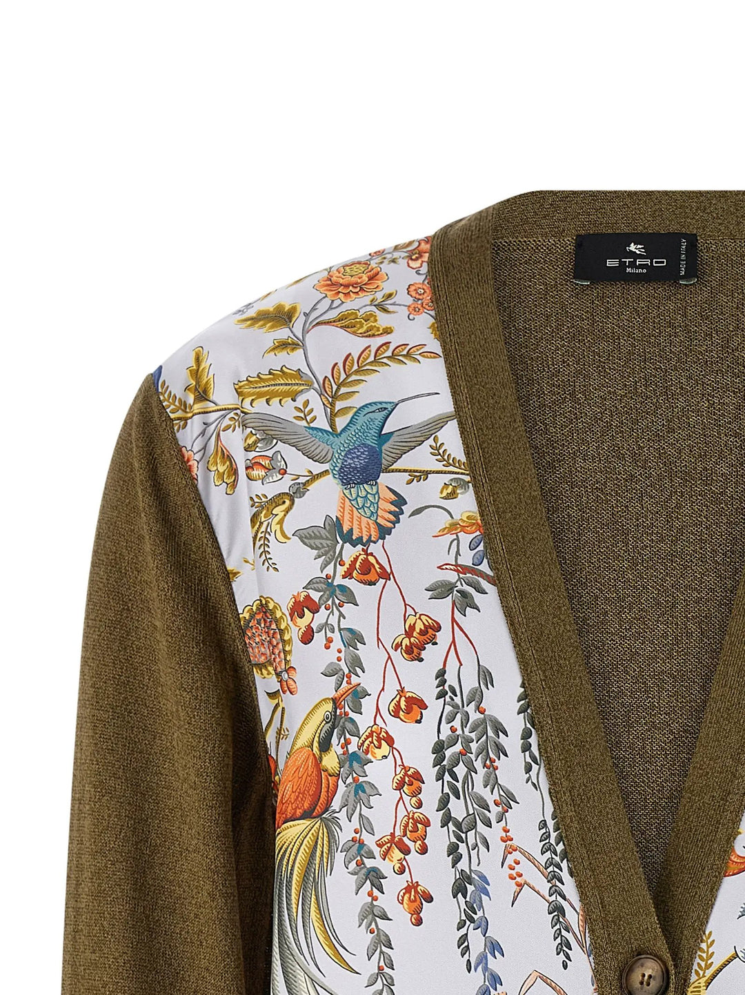 Etro Bicolor Cotton Cardigan