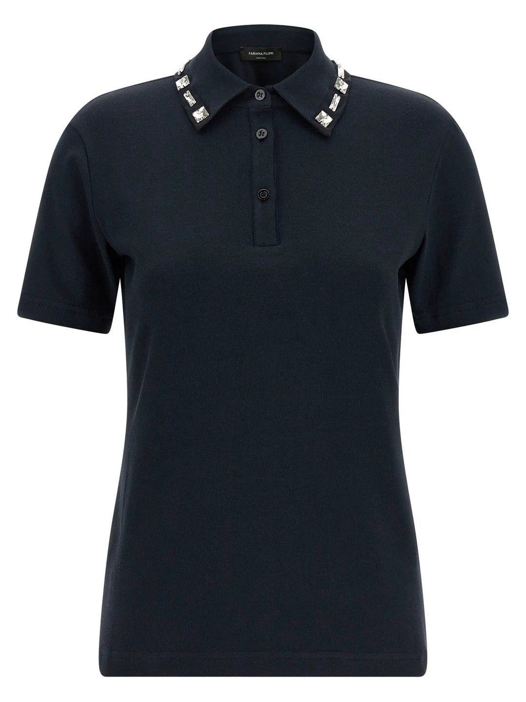 Fabiana Filippi Blue Cotton Polo Shirt