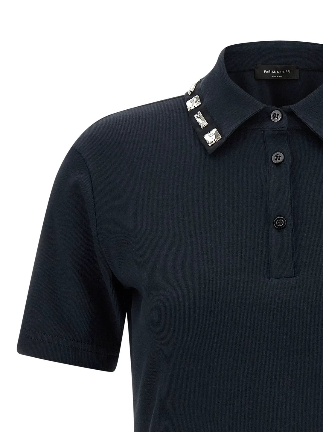 Fabiana Filippi Blue Cotton Polo Shirt