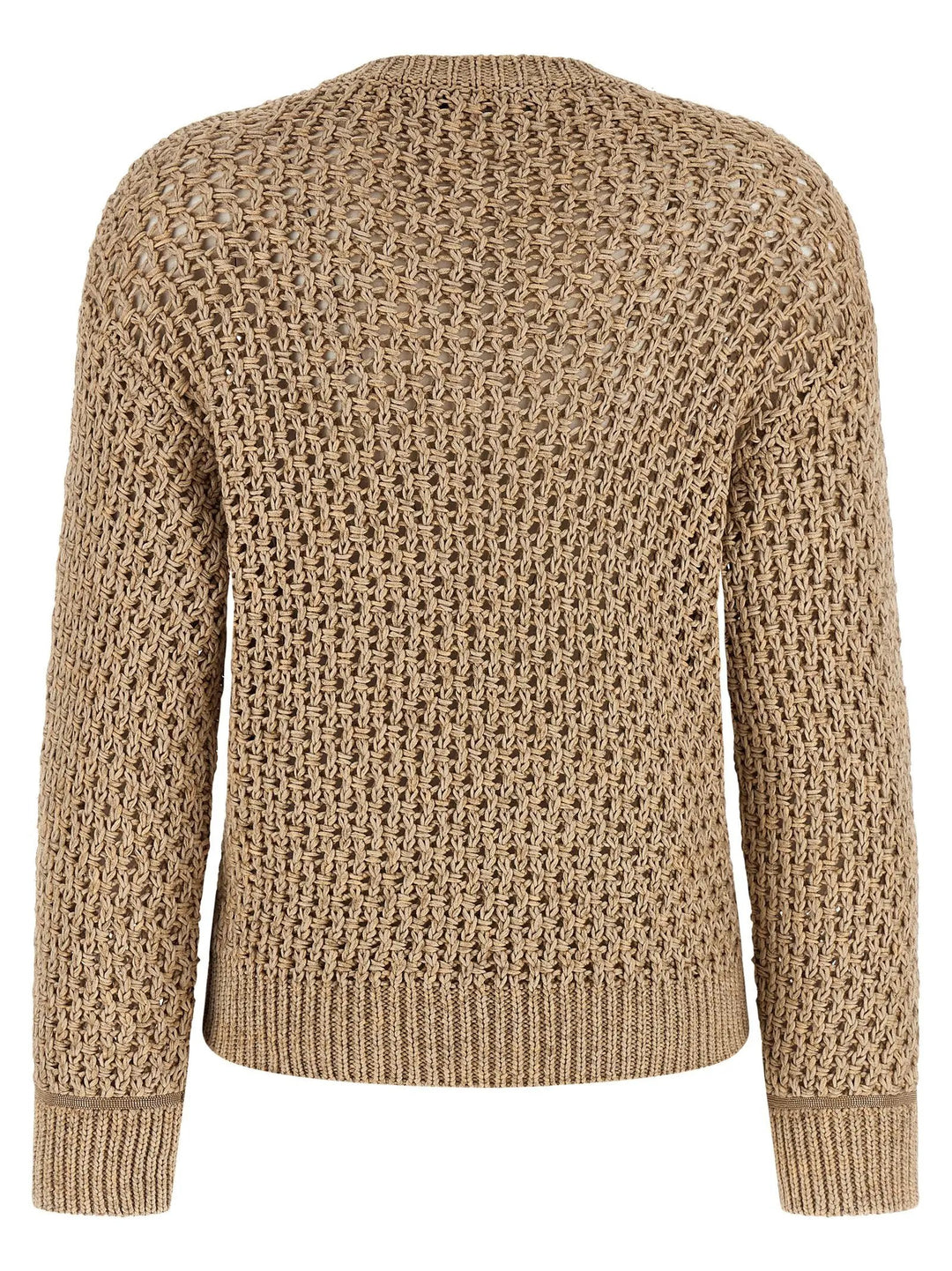 Fabiana Filippi Brown Cotton Cardigan