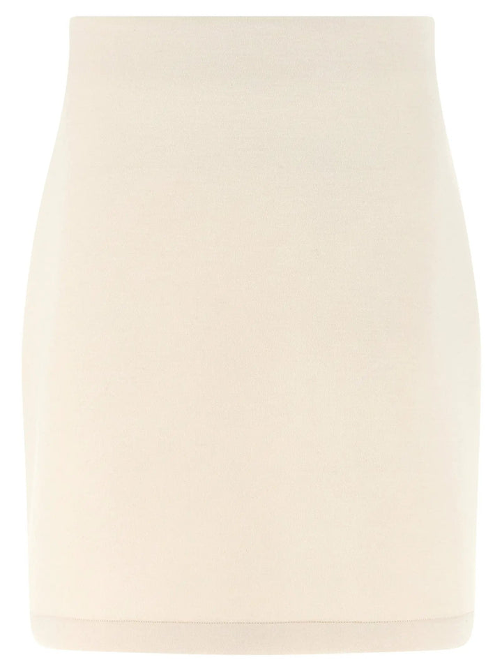 Fabiana Filippi Beige Modal Long Skirt