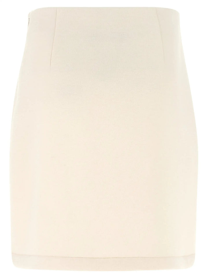 Fabiana Filippi Beige Modal Long Skirt