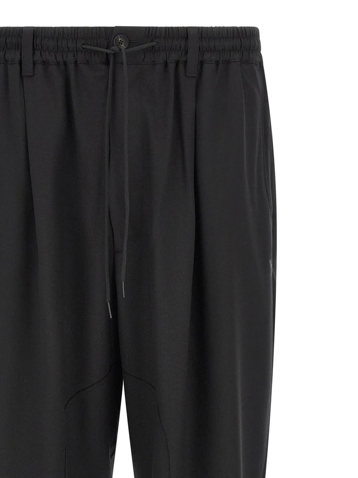 Y-3 Black Polyester Casual Pants