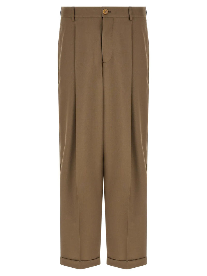 Marni Sample Sale | Marni Beige Virgin Wool Casual Pants - | Designer outlet