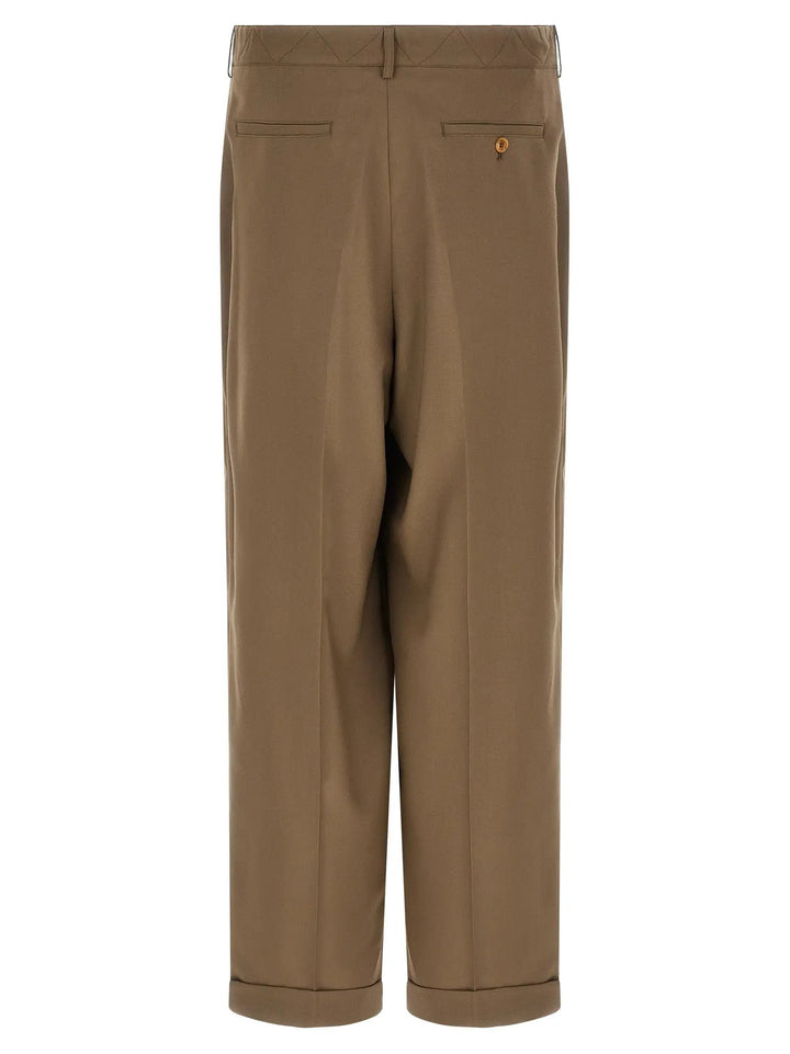 Marni Sample Sale | Marni Beige Virgin Wool Casual Pants - | Designer outlet